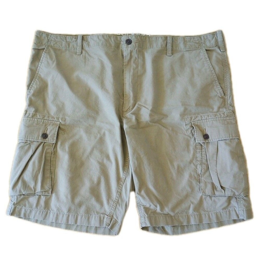 Dockers Cargo Shorts Mens 42 Brown 100% Cotton Casual Pockets Active Outdoor